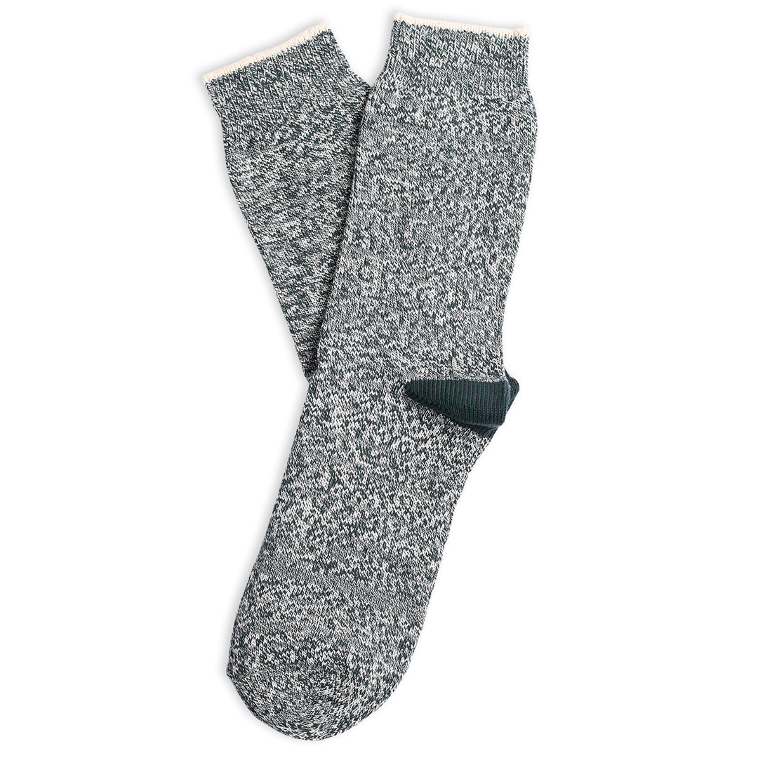 Relax Twister Melange Forrest Green / Off White - Democratique Socks