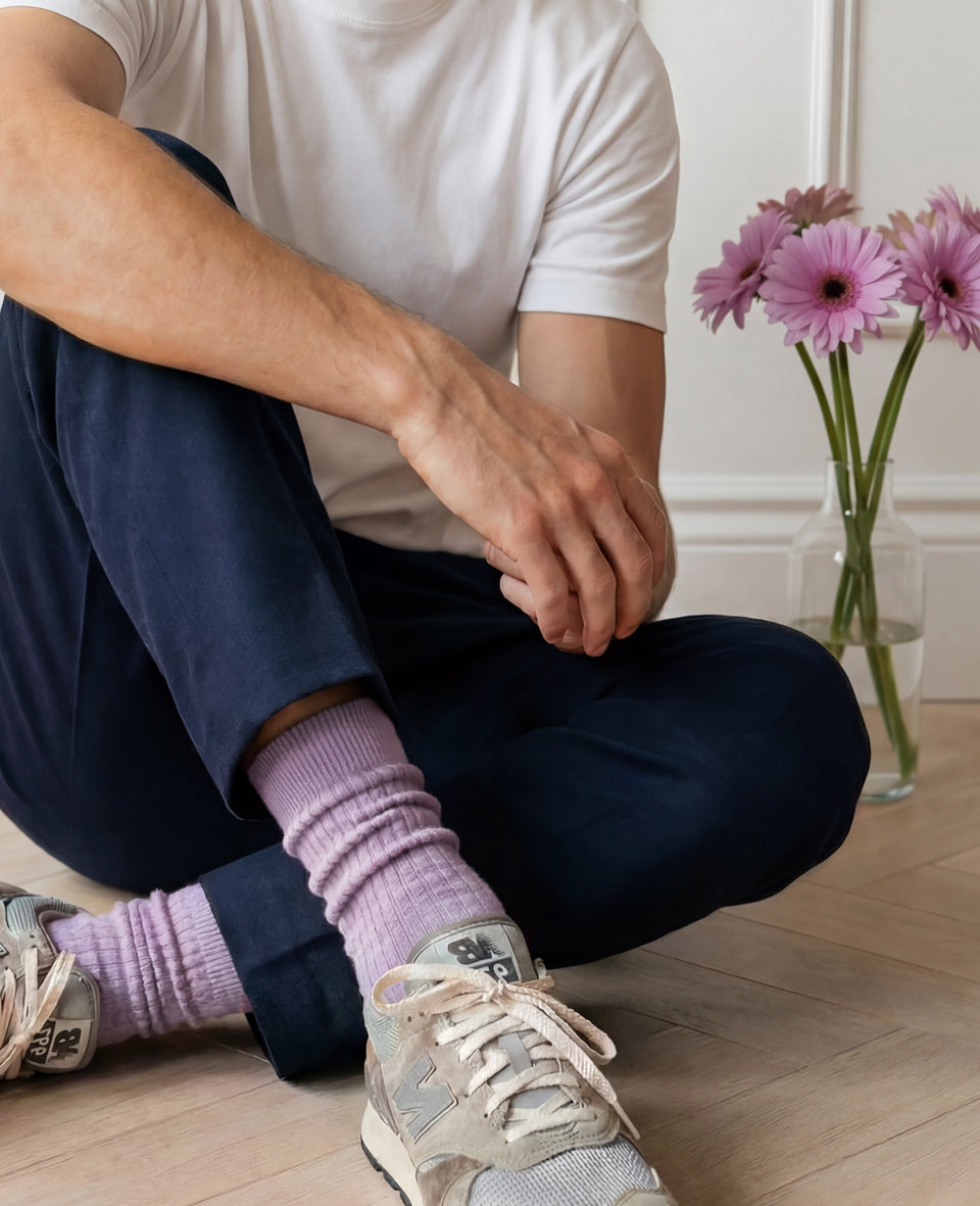 High quality ribbed socks by Democratique Socks made in Europe