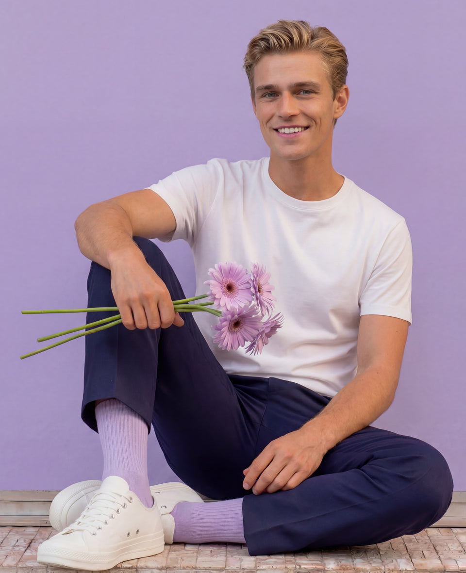 Premium colorful men's socks by Democratique Socks Copenhagen