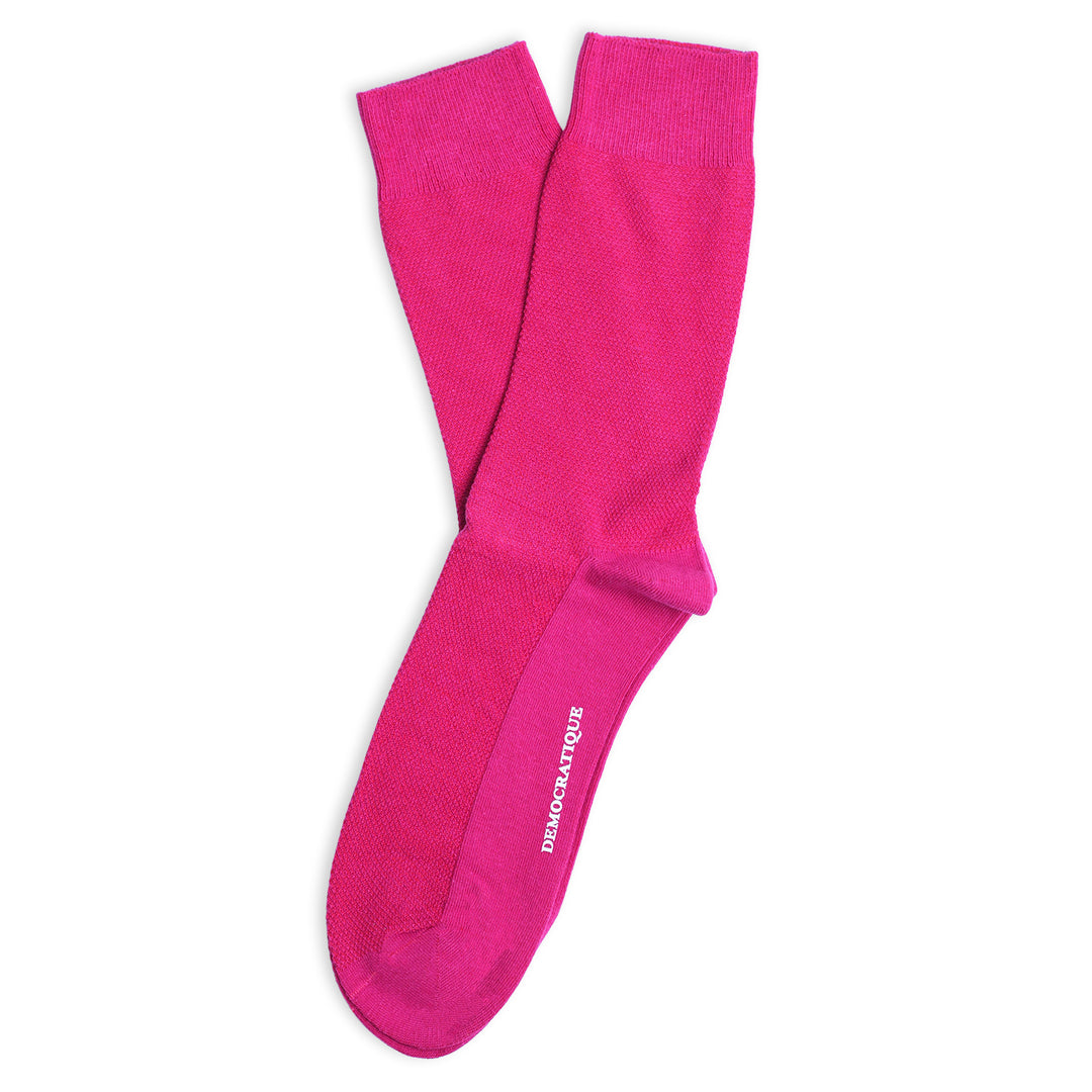 Originals Champagne Pique Purplish Pink - Democratique Socks