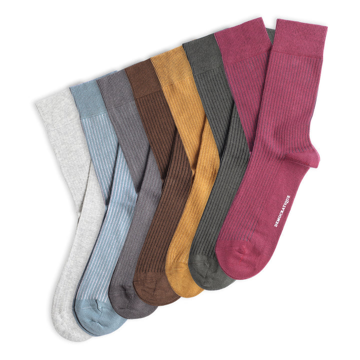 7-pack Originals Fine Rib Socks Full Week Colors