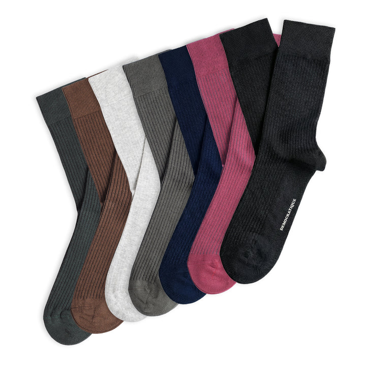 7-pack Originals Fine Rib Socks Full Week Classic Dark Colors