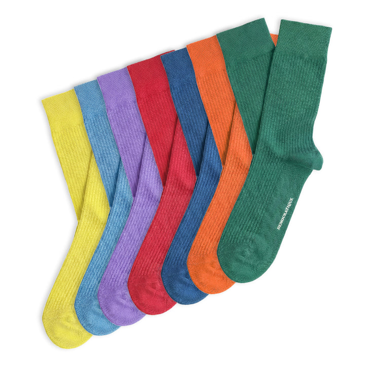 7-pack Originals Fine Rib Socks Full Week Pang Colors