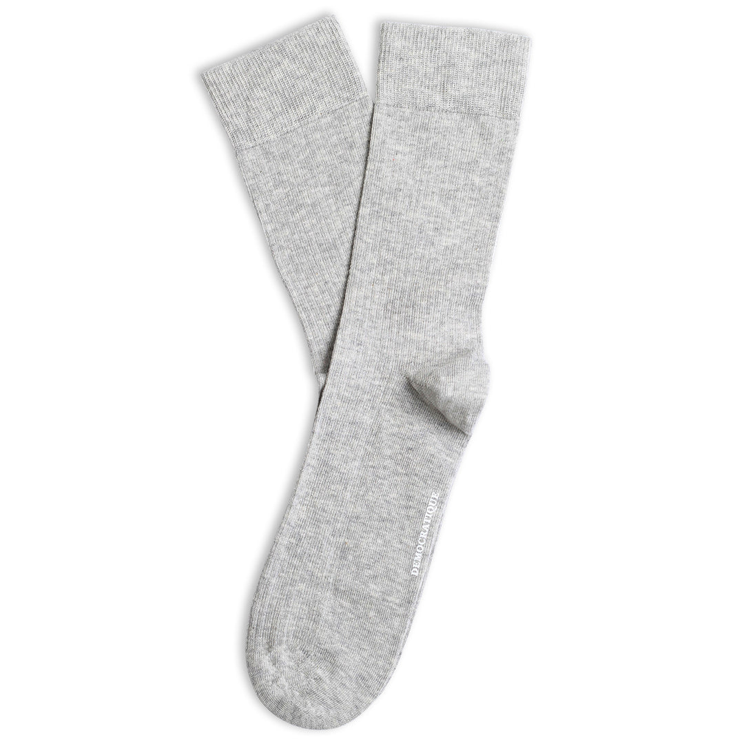 3-pack Originals Fine Rib Necessities Summer 25 Watermelon / Tough Green / Grey Melange - Democratique Socks