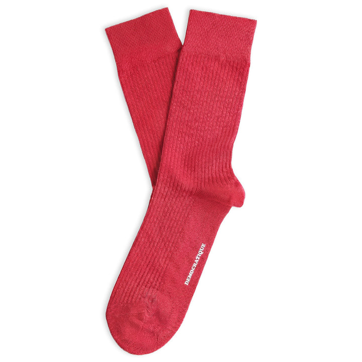 Originals Fine Rib Socks Red Moon
