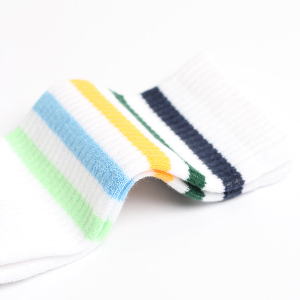 4-pack Democratique Necessities Summer Tough Green / Cold Orange / Palm Springs Blue - Democratique Socks