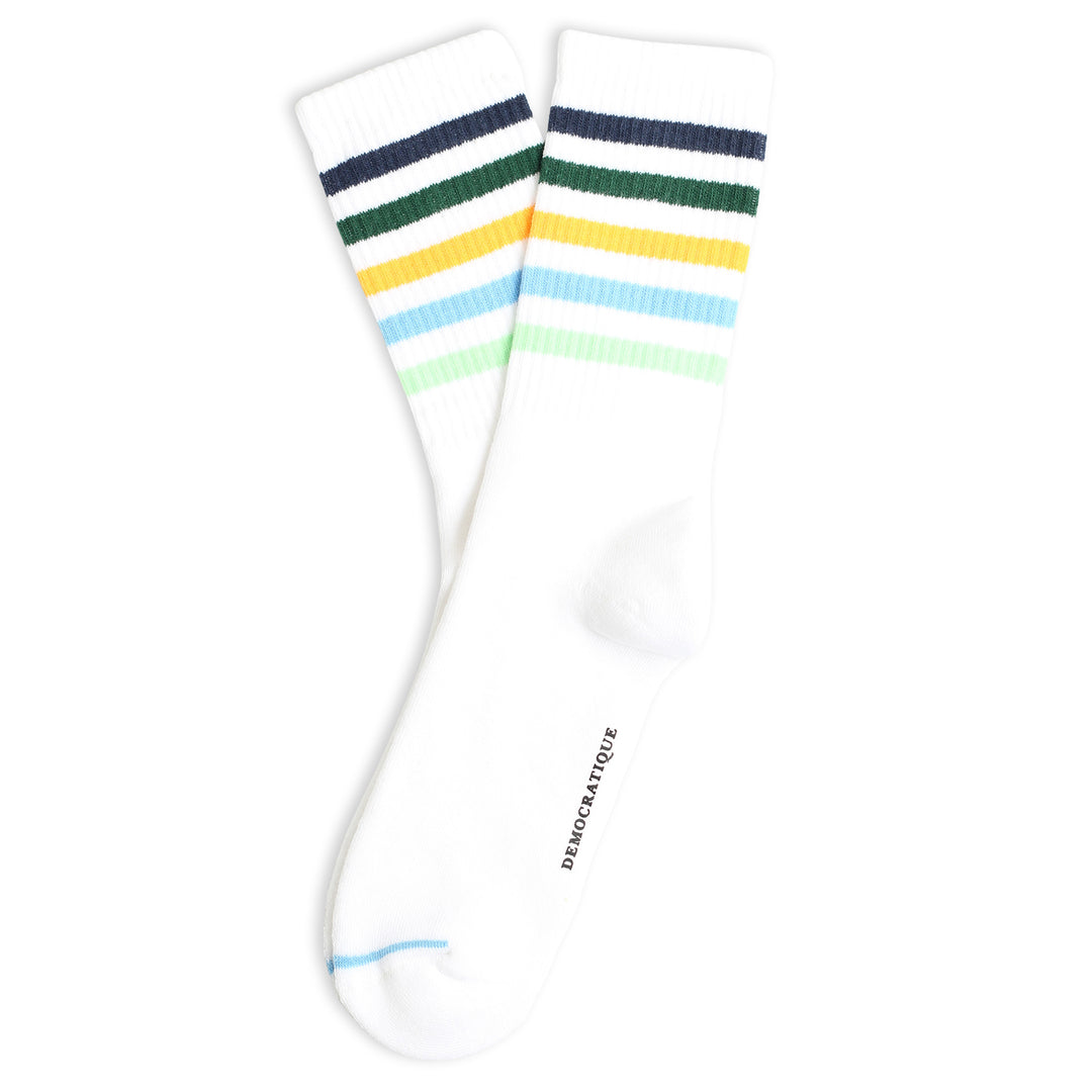4-pack Democratique Necessities Summer Tough Green / Cold Orange / Palm Springs Blue - Democratique Socks