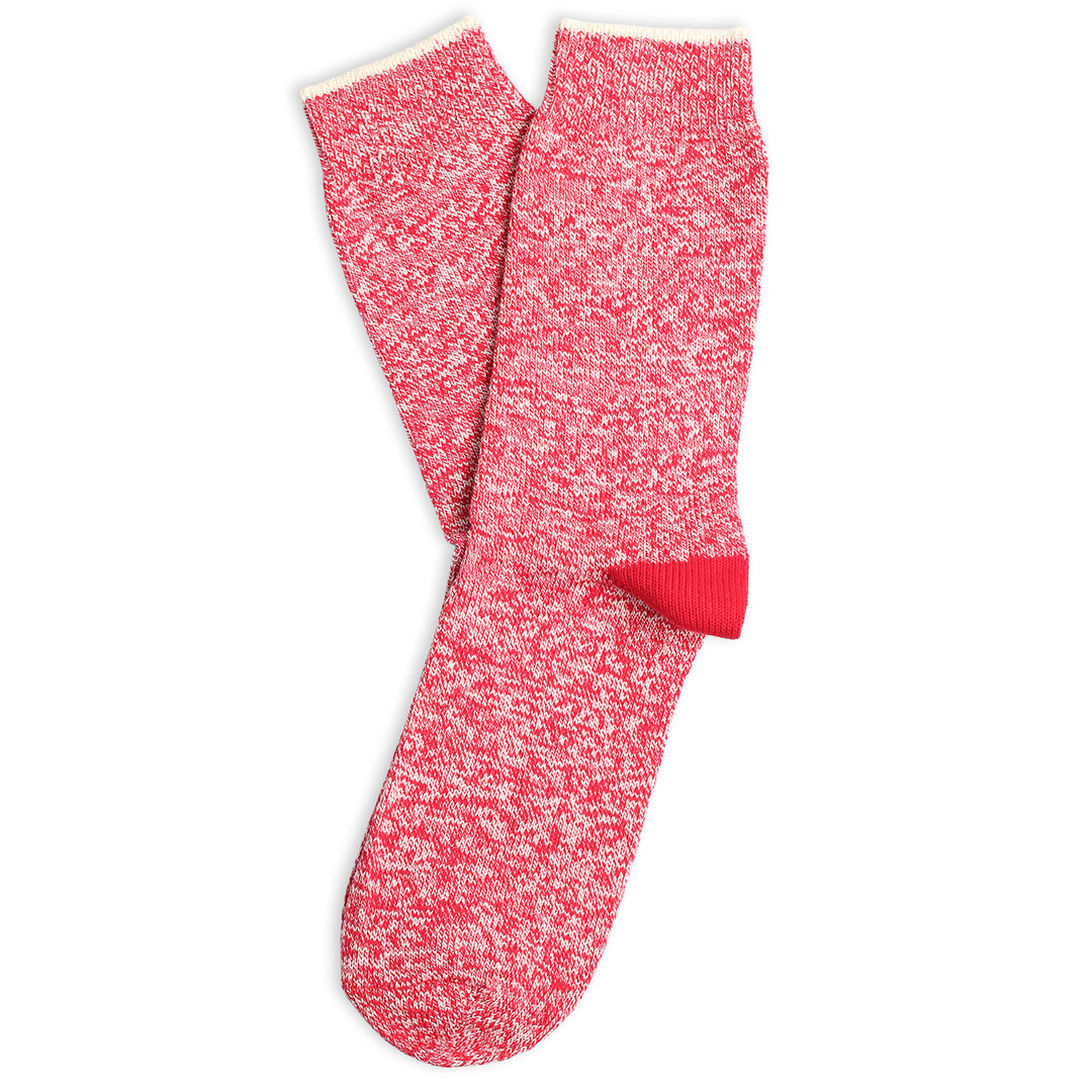 Relax Twister Melange Pearl Red / Off White - Democratique Socks