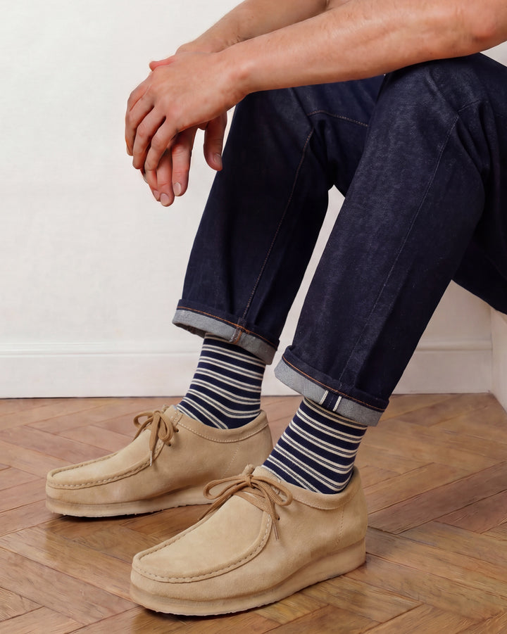 Originals Ultralight Power Stripes Organic Cotton Navy / Off White