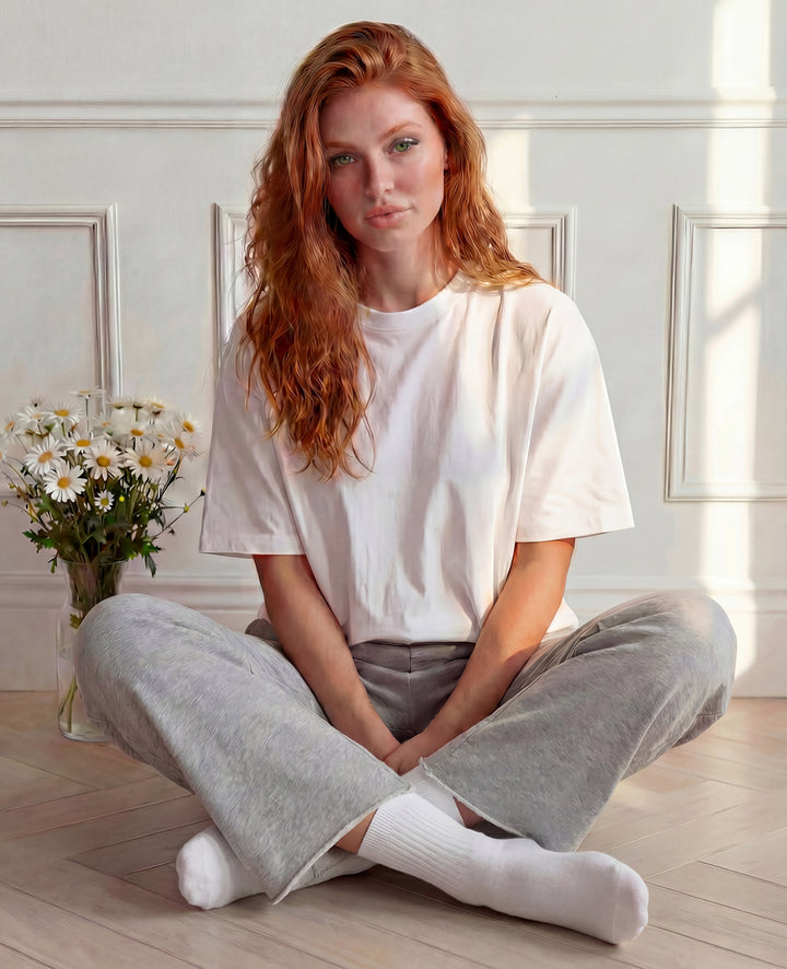 Originals Fine Rib Socks Clear White