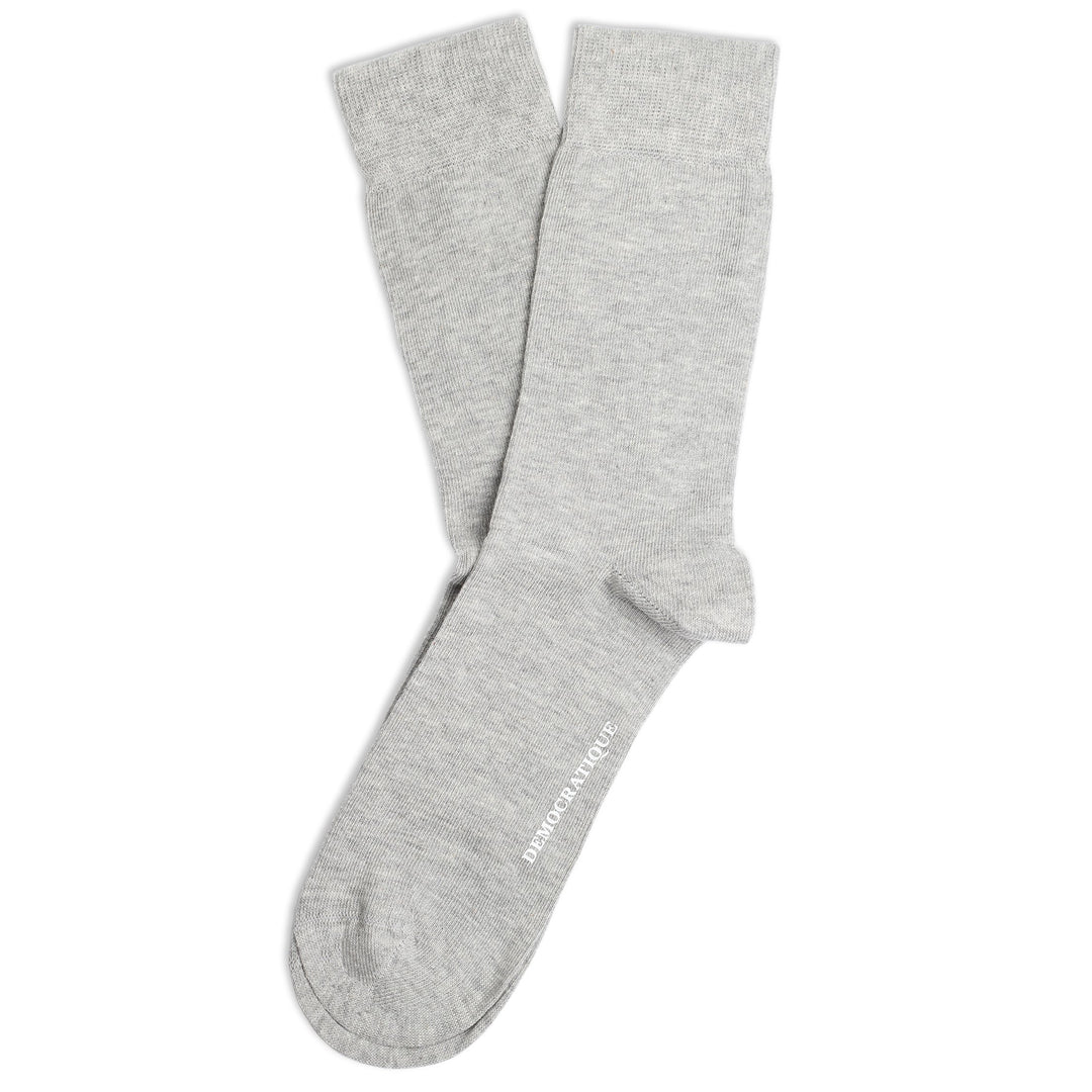 Democratique Socks Originals Solid Light Grey Melange - Democratique Socks