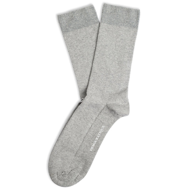 Originals Champagne Pique 5-pair Pack - Black, Navy, Lightgrey Melange, Army and Forest Green - Democratique Socks