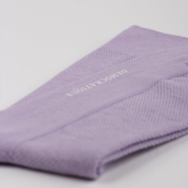 Democratique Socks Originals Champagne Pique Light Purple - Democratique Socks