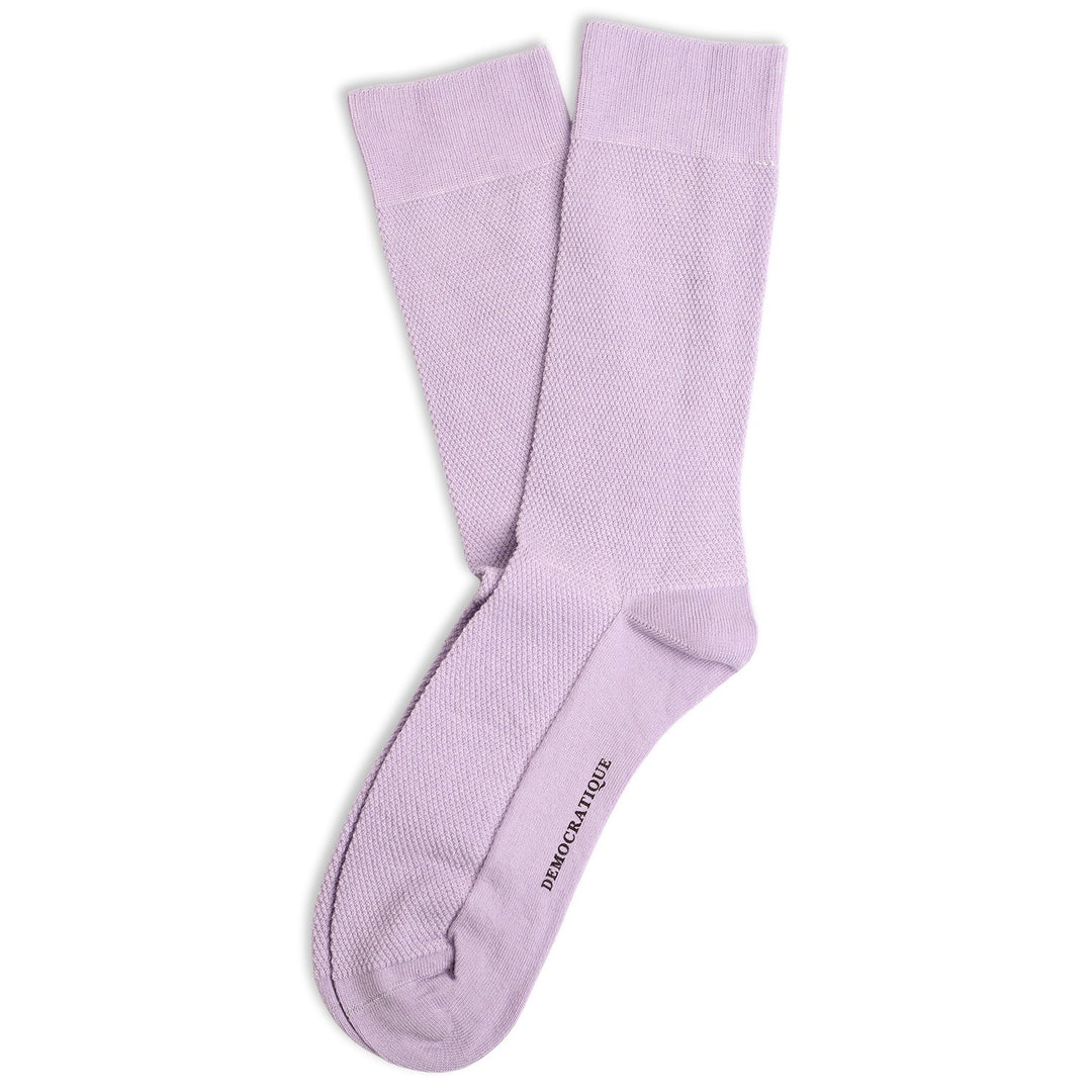 Democratique Socks Originals Champagne Pique Light Purple - Democratique Socks