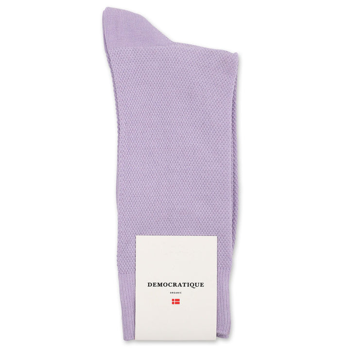 Democratique Socks Originals Champagne Pique Light Purple - Democratique Socks