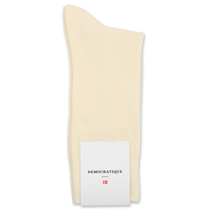 Democratique Socks Originals Champagne Pique Off White - Democratique Socks