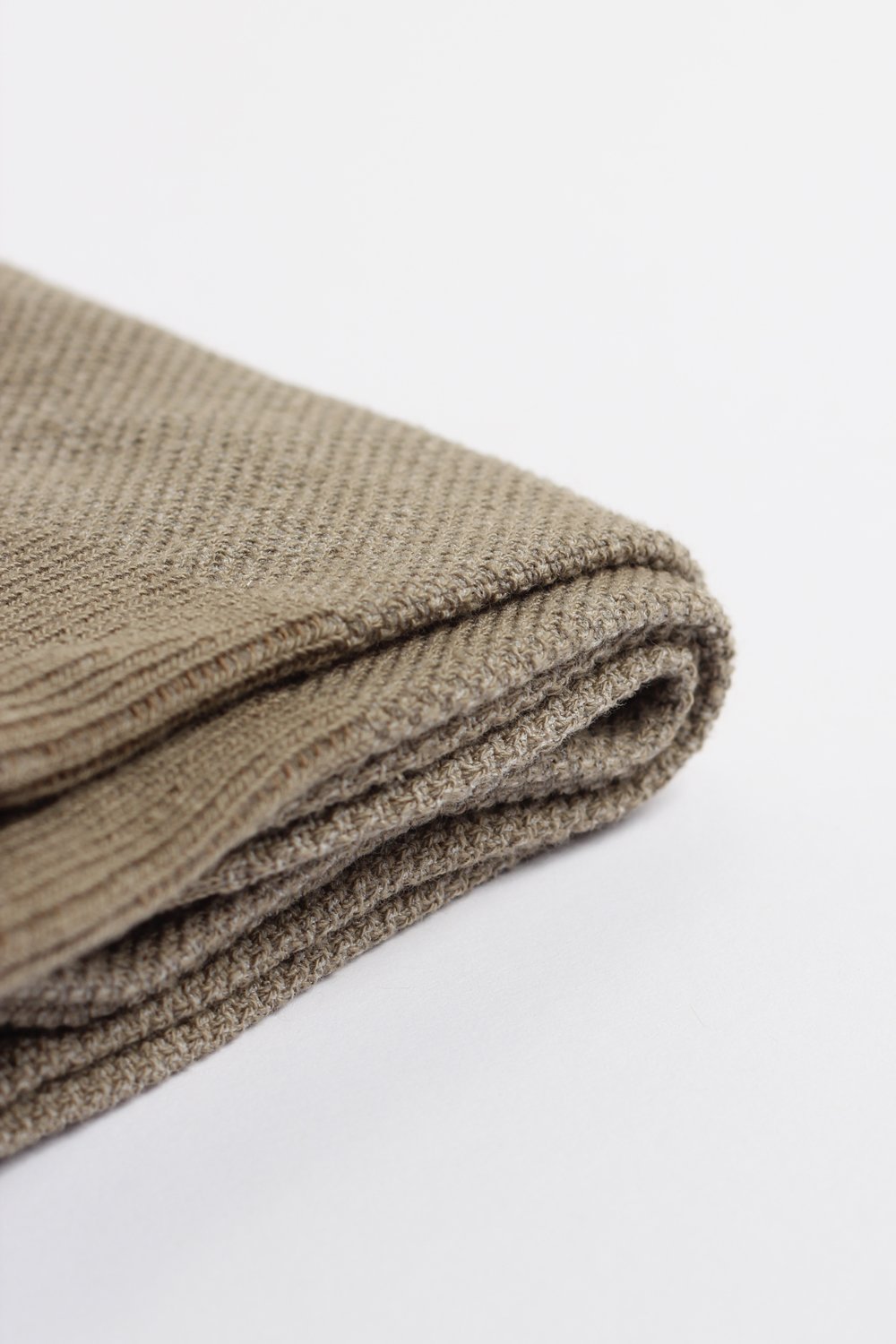 Originals Champagne Pique Organic Cotton Stone - Democratique Socks