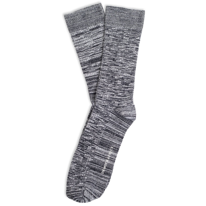 Originals Fine Rib Blur Socks Navy / Off White - Democratique Socks