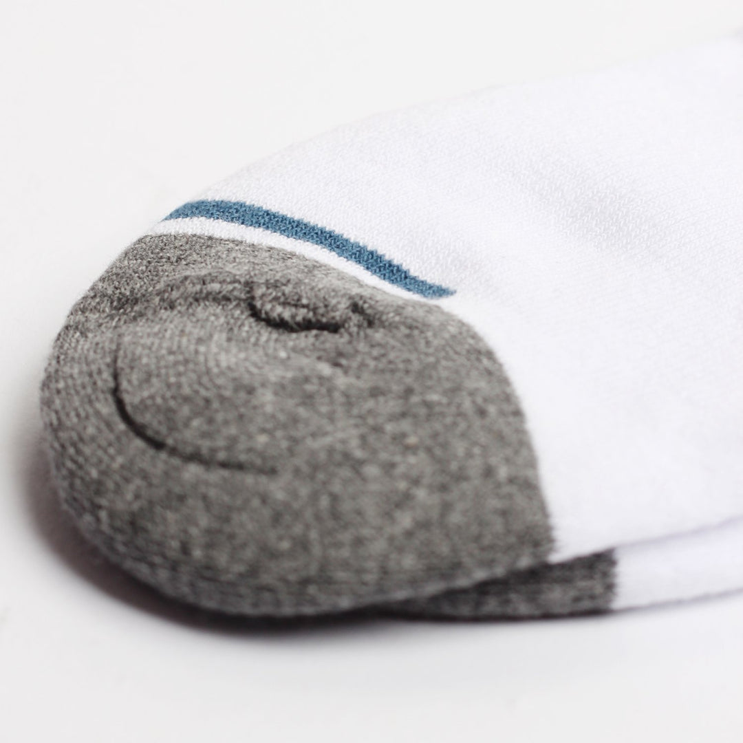 Athletique Classique Stripes Socks Clear White / Soft Grey / Stone / Benzin - Democratique Socks
