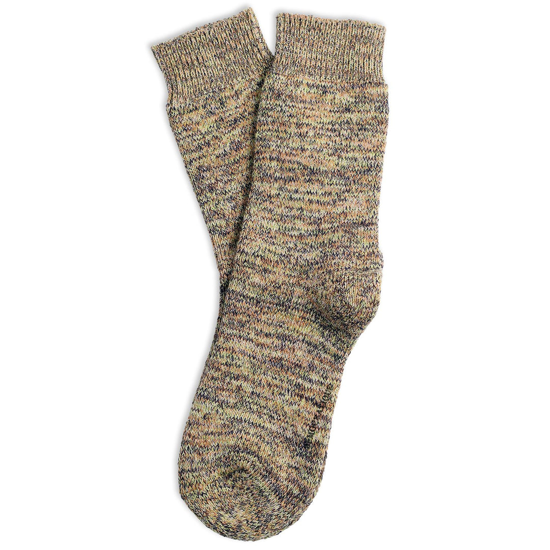 Relax Full Terry Supermelange Khaki / Rude Green / Gribskov Plum / Cold Blossom / Folehaven Apricot - Democratique Socks