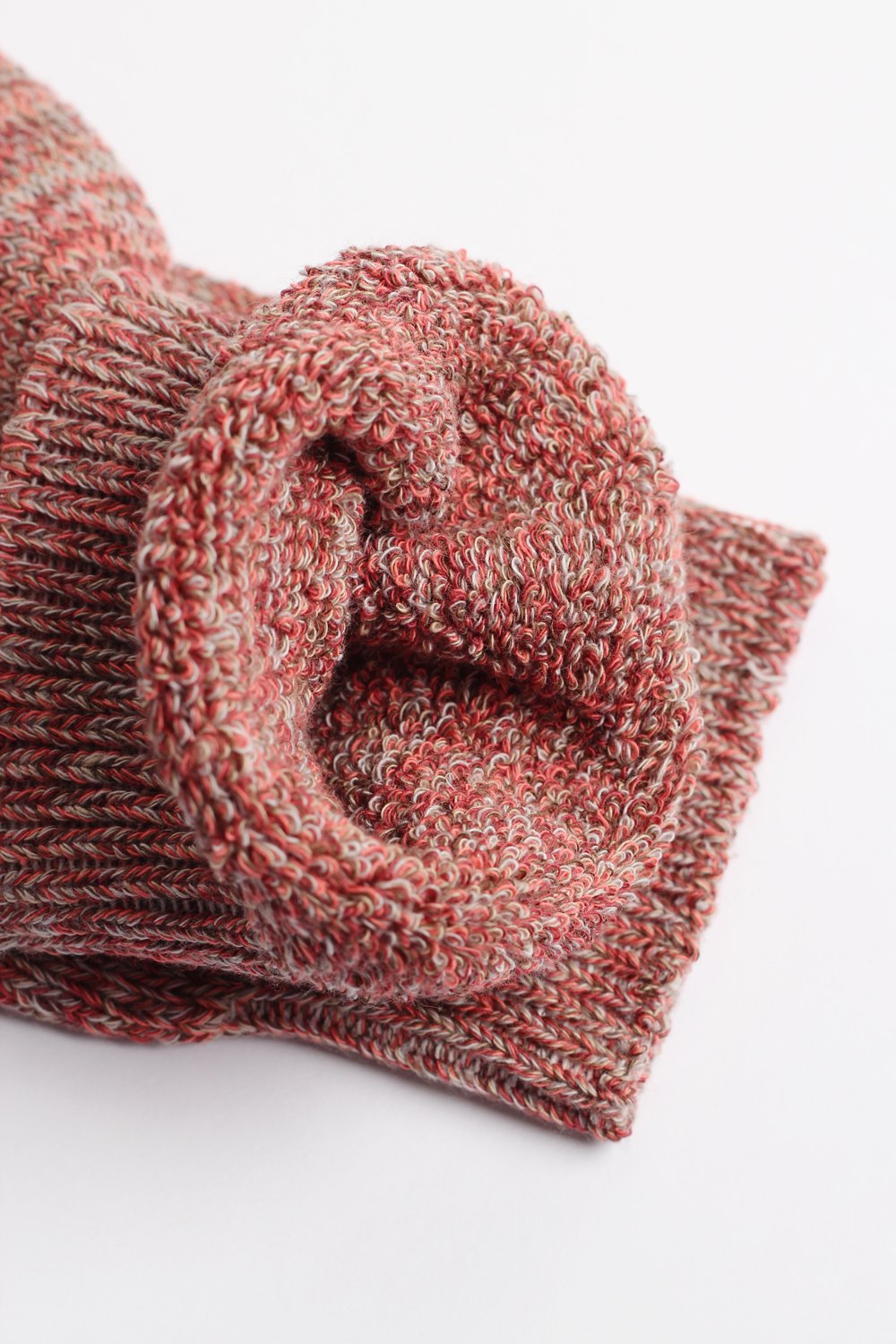Relax Full Terry Supermelange Trørød Grey / Dyrehaven Rust / Khaki / Hot Chocolate / Folehaven Apricot - Democratique Socks