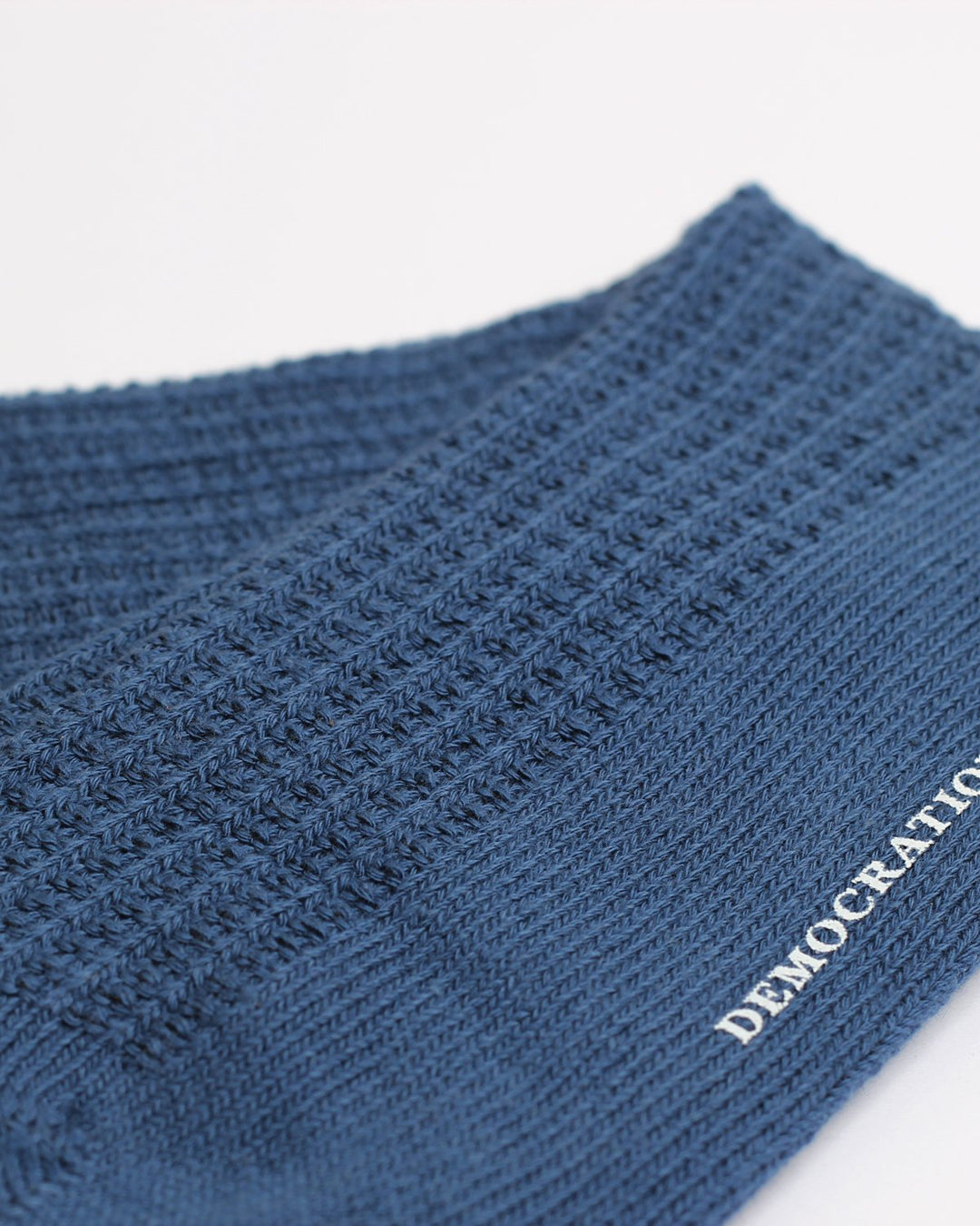 Democratique Socks Relax Waffle Knit Supermelange Dark Ocean Blue - Democratique Socks