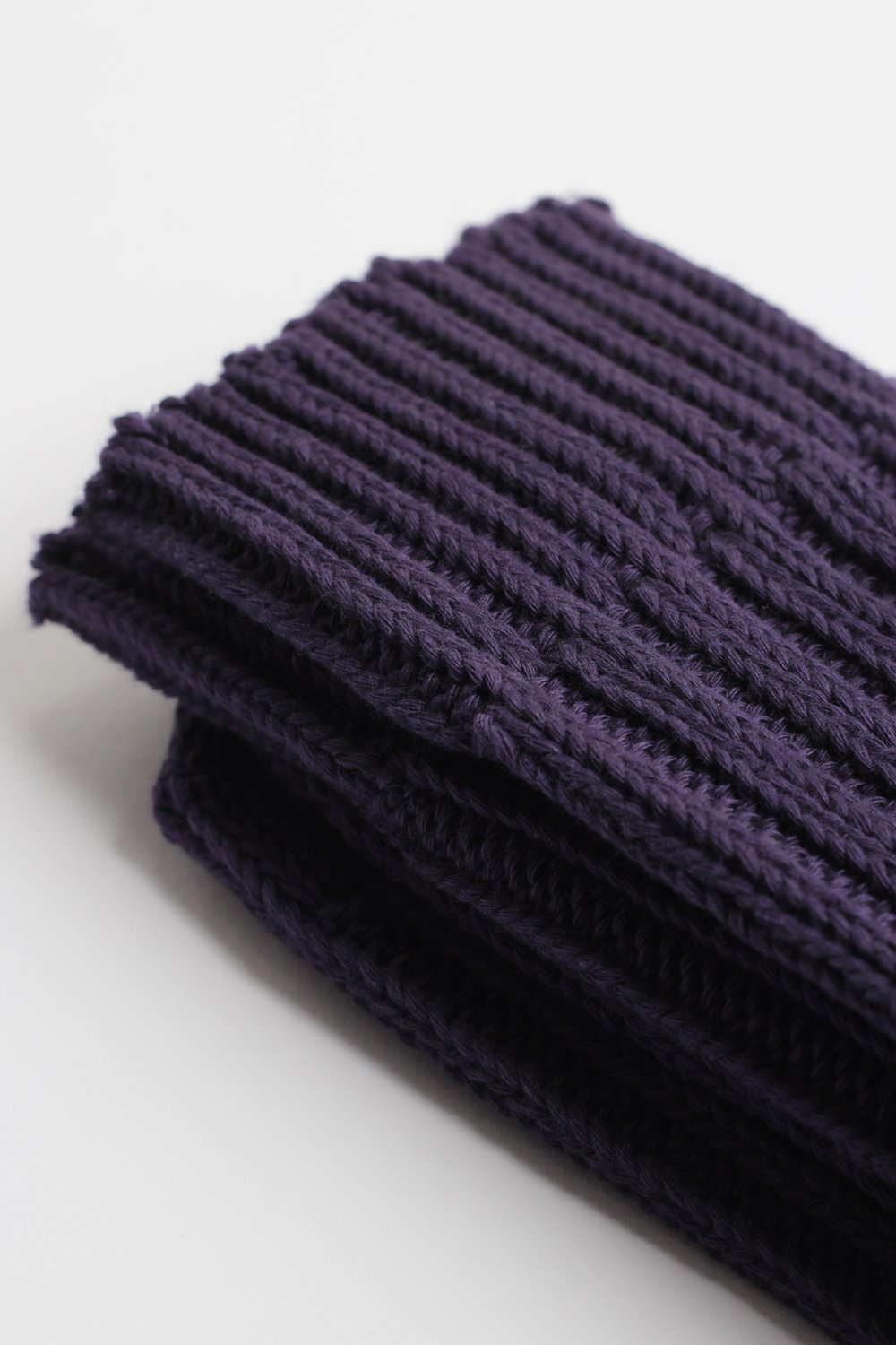 Relax Chunky Rib Knit Gribskov Plum - Democratique Socks
