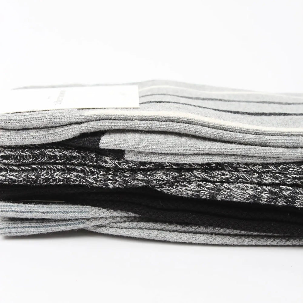 Democratique Socks Curated Pack 63 - 4 socks black / grey - Democratique Socks
