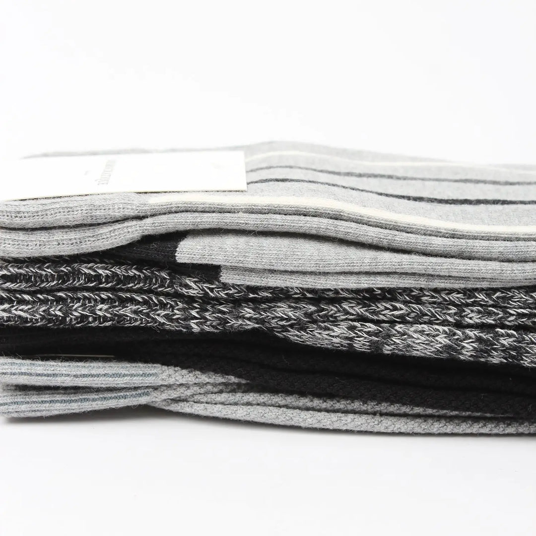 Democratique Socks Curated Pack 63 - 4 socks black / grey - Democratique Socks