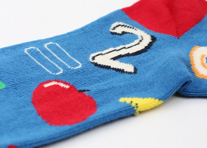 Mr. Cleverman x Democratique Socks Originals Math App Clever Blue / Multi Color - Democratique Socks