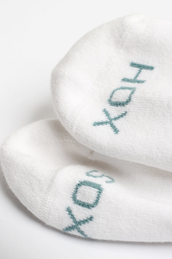 12-pack The Hoxton x Democratique Socks ATHLETIQUE Striped HOX SOX Clear White / Irr / Bluish Green / Rude Green / Watermelon / Pale Pink - Democratique Socks