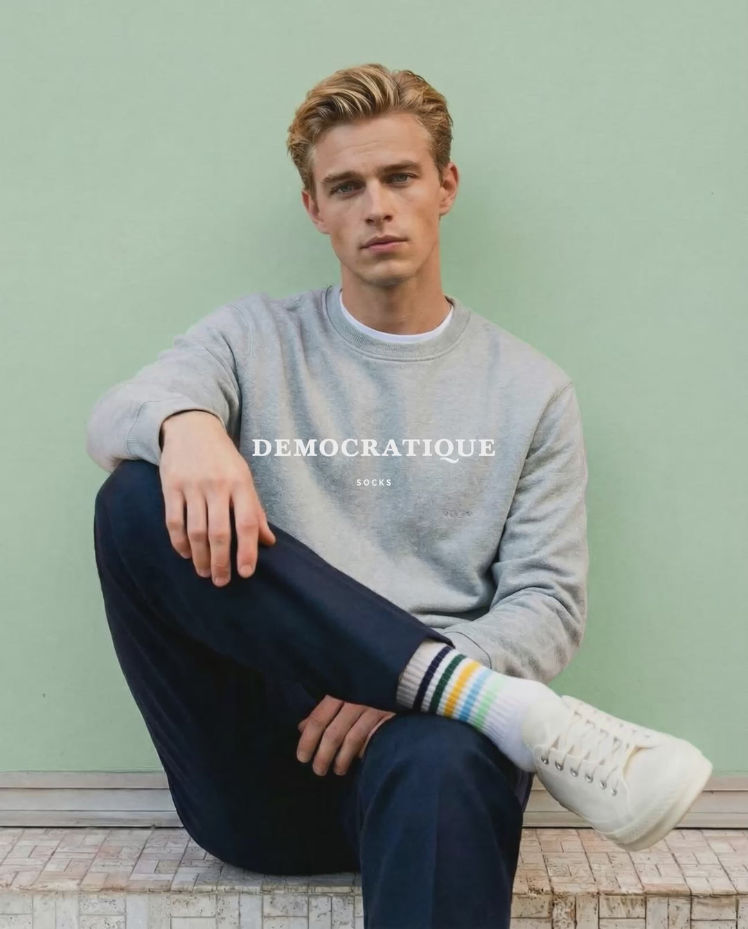 Lot de 4 Democratique Necessities Résistant Vert / Orange Froid / Bleu Palm Springs