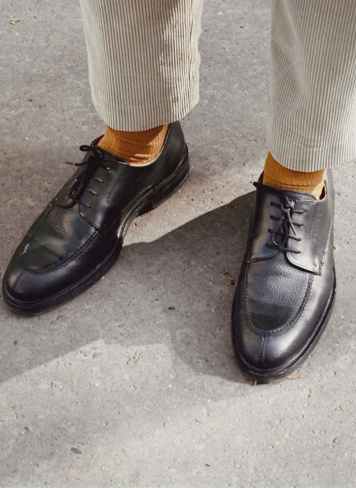 Originals Fine Rib Socks Honey Orange