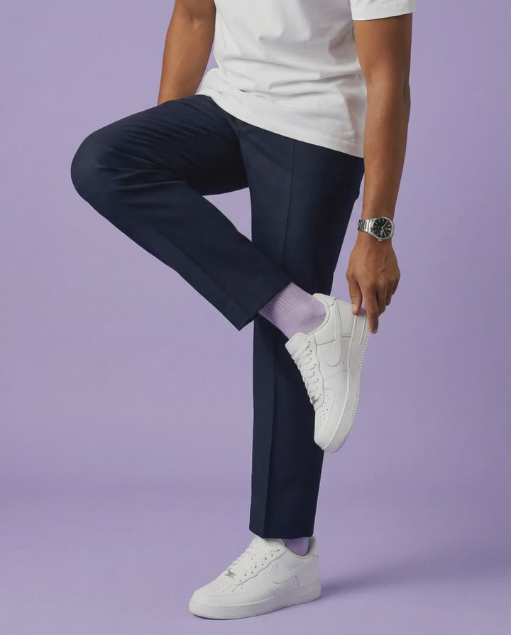 Originals Fine Rib coton biologique Chaussettes Violet Clair