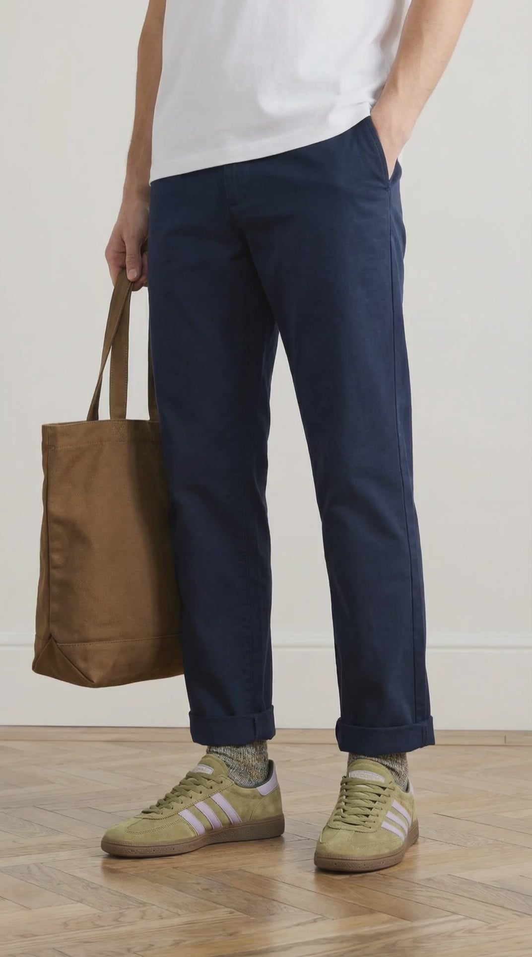 Relax Heavy Rib Supermelange Old Gold / Navy / Irr / Hot Chocolate / Off White