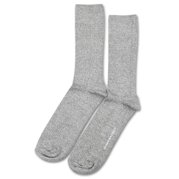 Originals Rib Ultralight Supermelange Opal Army / Off White Democratique Socks - Democratique Socks