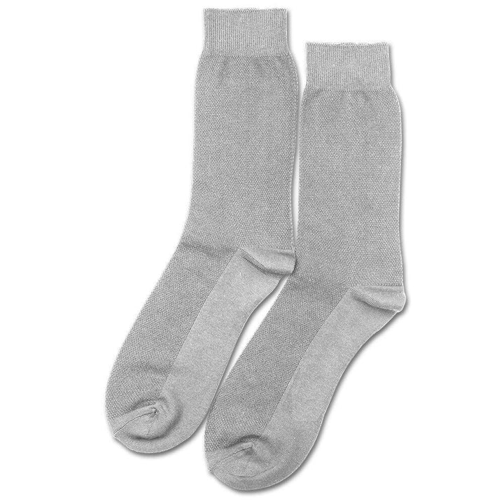 Originals Champagne Pique Light Grey Melange - Democratique Socks