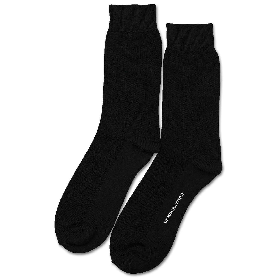 Originals Champagne Pique Black - Democratique Socks