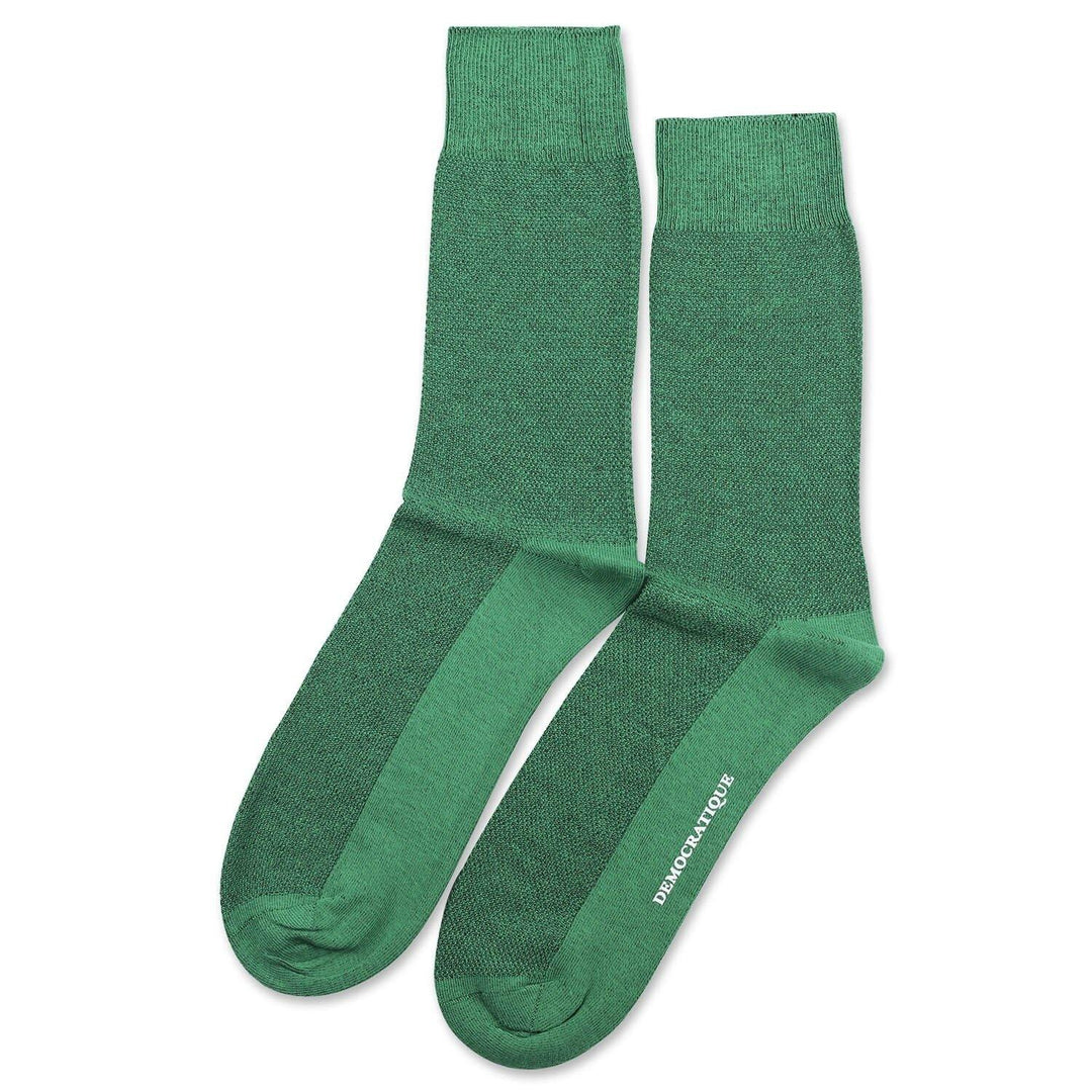 Originals Champagne Pique Tennis Green - Democratique Socks