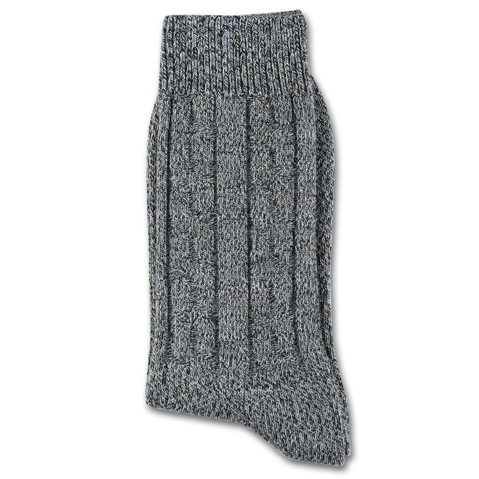 Democratique Socks Relax Cable Knit Supermelange - Democratique Socks