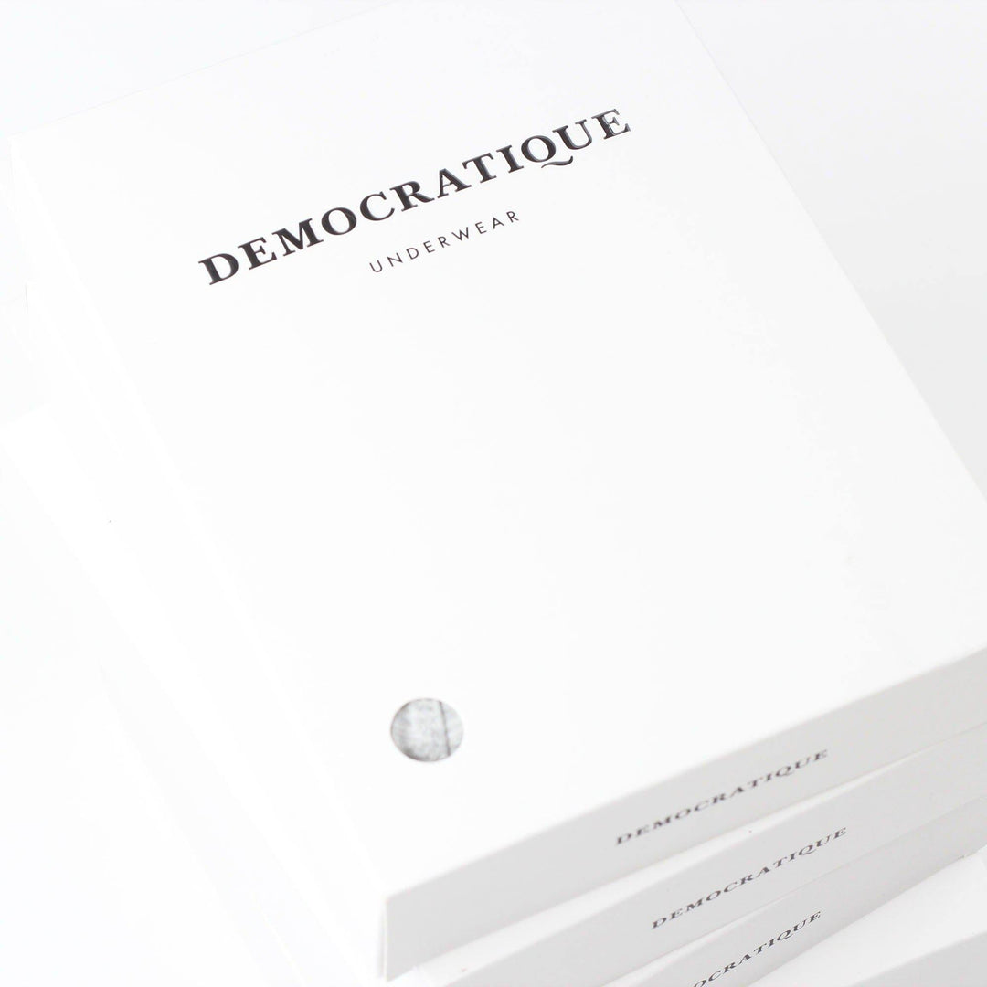 2-pack Superior Boxer Brief WHITE DEMOCRATIQUE UNDERWEAR - Democratique Socks
