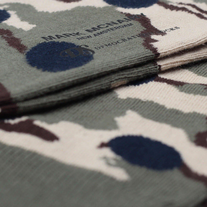 Mark McNairy x Democratique Socks Camo Dots - Democratique Socks