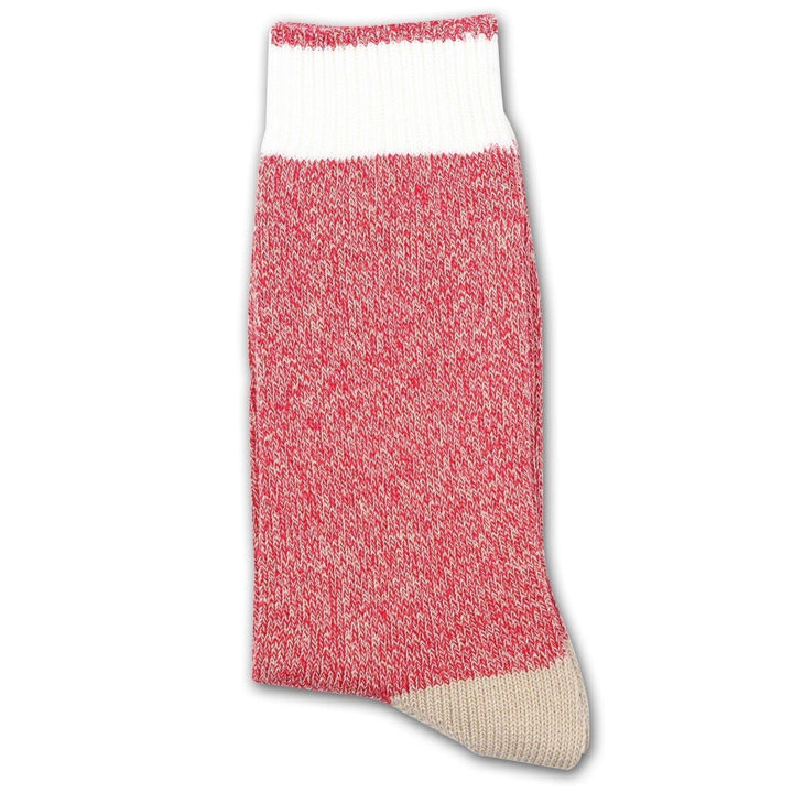 Democratique Socks RELAX MELANGECONTRAST Spring Red / Sand / Broken White - Democratique Socks