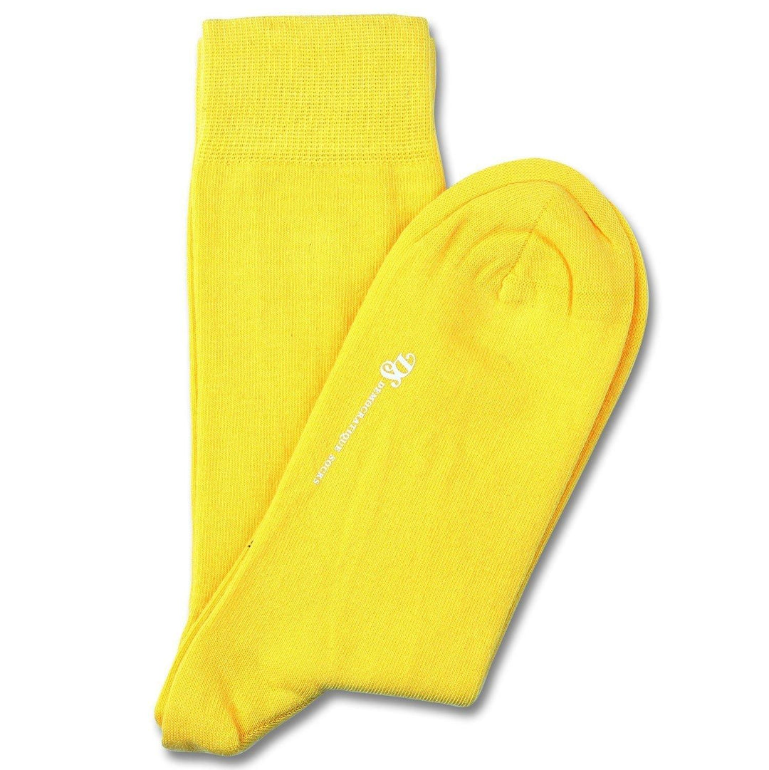 Democratique Socks Originals Solid Bright Yellow - Democratique Socks