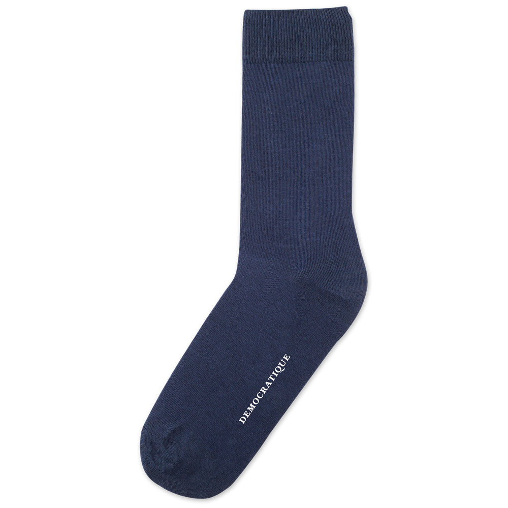 Democratique Socks Originals Solid Navy Blue - Democratique Socks
