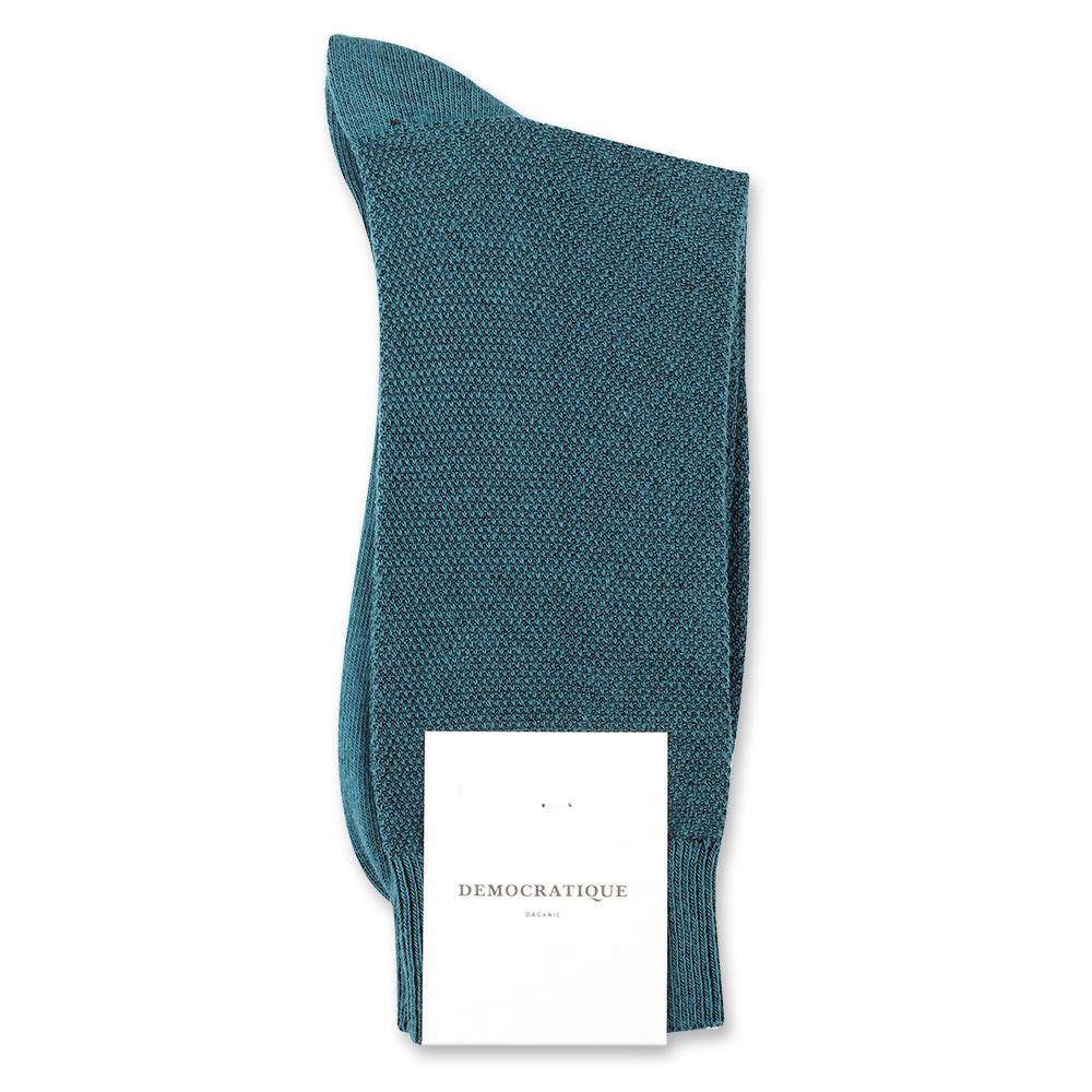 Democratique Socks Originals Champagne Pique Organic Cotton Benzin - Democratique Socks