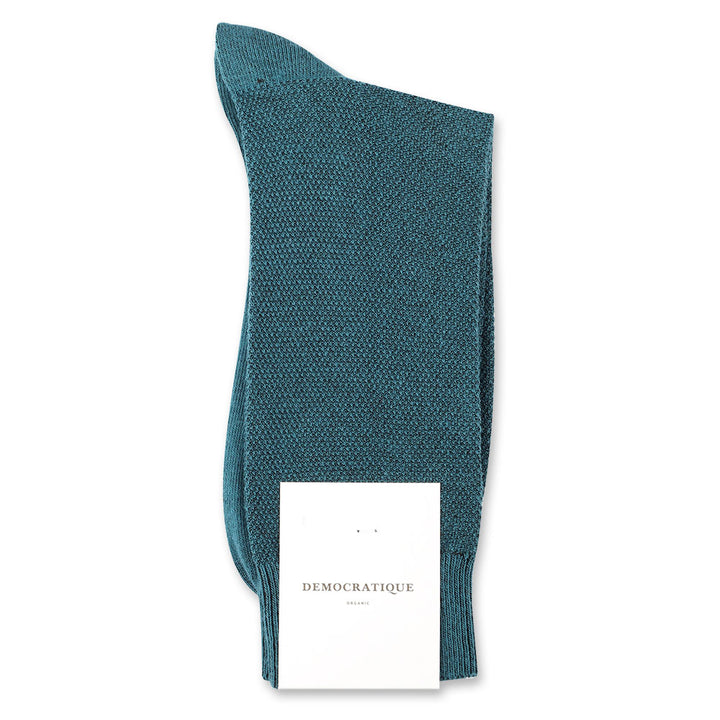 Democratique Socks Pique Solid Color Pack 19 - Five pairs Emerald, Navy, Pink, Purplish Pink and Purple - Democratique Socks