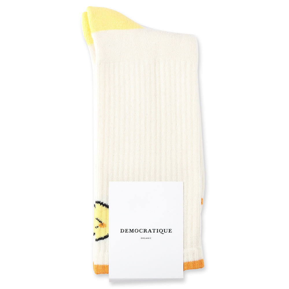 Athletique Classique Icons Organic Cotton Smile - Democratique Socks