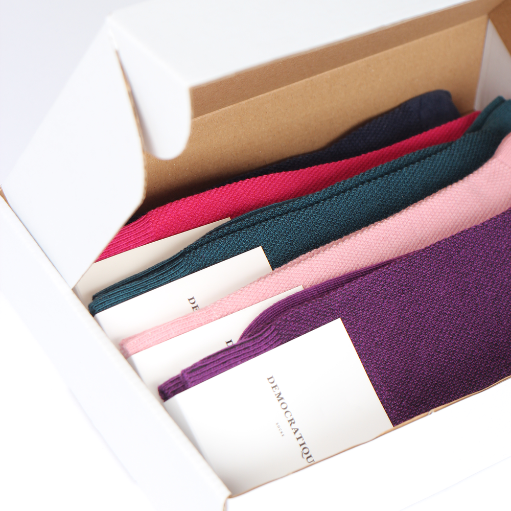 democratique socks pique knit high quality danish design best mens socks giftbox