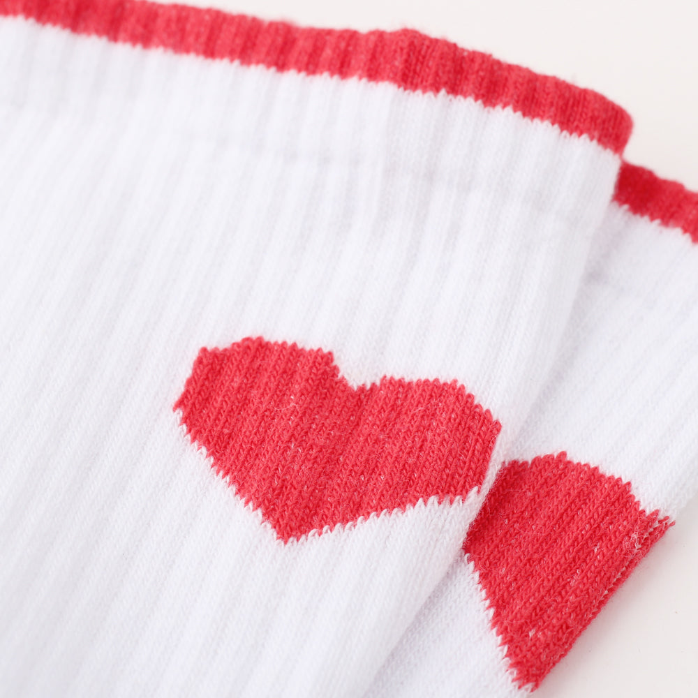 Athletique Classique Icons Organic Cotton Heart - Democratique Socks